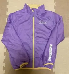 【150cm】ジャケット　ジップアップ　アウター　パープル　紫　裏フリース　女児