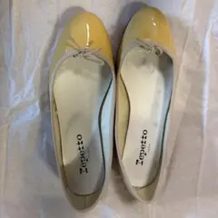 Repetto レペット バレエシューズ エナメル ベージュ 37.5 - メルカリ