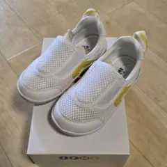 IFME イフミー メッシュスリッポンシューズ 17.0cm ホワイト/イエロー