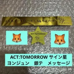 TXT 落下物 ACT:TOMORROW 星　ヨンジュン　銀テープ　埼玉ベルーナ