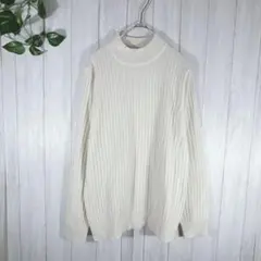 CINEMA CLUB【L】ニット クリーム系 ストレッチ