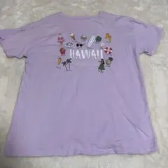 着用回数2回★アナップミンピ★ハワイアンAlohaTシャツ　パープル　西海岸風のサムネイル