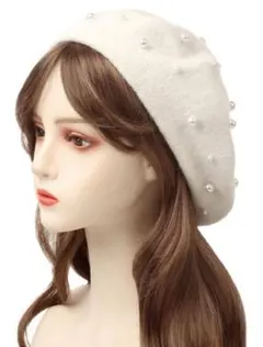 SHEIN ホワイトパールベレー帽のサムネイル