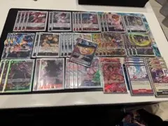 ワンピースカード 赤黒サボ　デッキ　スリーブ付き
