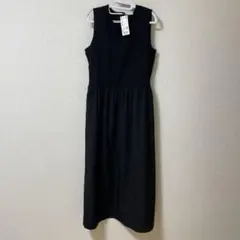 UNIQLO コンビネーションワンピースノースリーブ ブラック X L