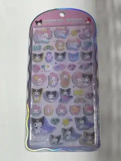 国内正規品　サンリオ　コットンパフィーシール　マイメロディクロミ