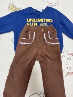 スウェット ズボン 長袖 長ズボン セット 保育園 80cm