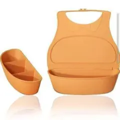 ⭐人気⭐ベビー 食事 エプロン スタイ 受け皿付き マット シリコン 食洗機対応