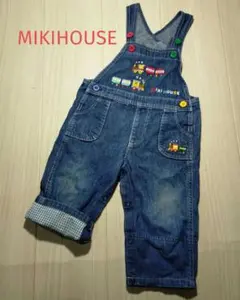 MIKIHOUSE　ミキハウス　デニムオーバーオール　80 プッチーくん