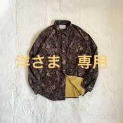 vintage ペイズリー柄 総柄シャツ レトロ 古着 デザインシャツ