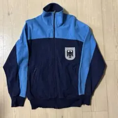 80s ドイツ軍　トラックジャケット　ジャージ　ブルー　ビンテージ
