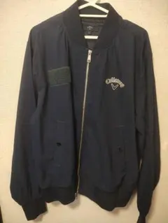 週末限定　キャロウェイ　ナイロンジャケット LL ネイビー