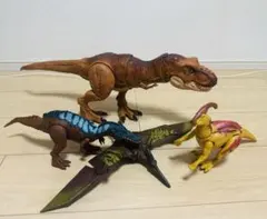 マテル　4体セット　アクションフィギュア　ジュラシックワールド