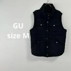 24h以内発送 sizeM GU 中わたベスト ブラック