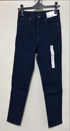 ユニクロ　スキニーハイライズアングルジーンズ　25(63.5cm)