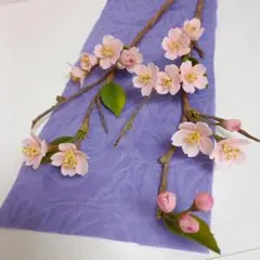 専用 淡い桜のアレンジメント クレイフラワー 樹脂粘土 - メルカリ