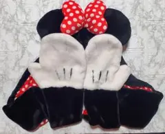 即日発送　ディズニー　マフラーファンキャップ　ミニー　手袋　ミトン