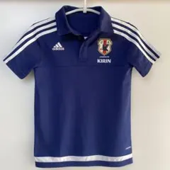 adidas 日本代表 ポロシャツ サムライブルー 140アディダス
