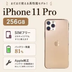 iPhone11pro256G画面新品バッテリー新品100% - メルカリ