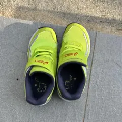 asics TS-1 スニーカー 19.0cm 蛍光イエロー