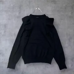 ●美品◆アーバンリサーチロッソ◆ ウール混フリルデザインニット