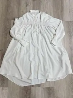 OPAQUE.CLIP ホワイト 長袖シャツ　未使用　M〜L