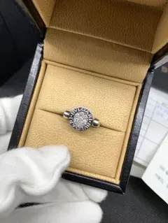 K18 WGブルガリダイヤオニキスフリップ リング 指輪8号正規品BVLGARI