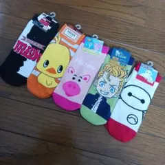 キャラクターソックスセット 22-24cm　新品　個性的　まとめ売り