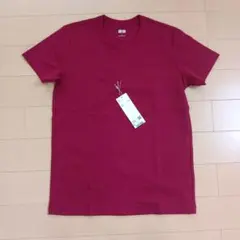 UNIQLO U クルーネックT 半袖 レッド Lサイズ