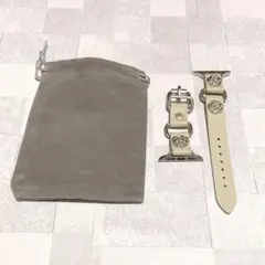 【対応機種不明】Apple Watch バンド　花　ベージュ