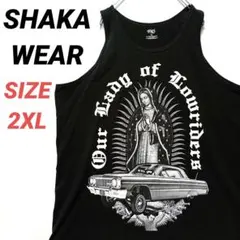 SHAKA WEAR　シャカウェア　デザインタンクトップ　メンズ　黒　2XLのサムネイル
