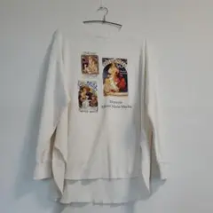 RAG MACHINEアートプリント長袖シャツ(アルフォンス・ミュシャ)　 L