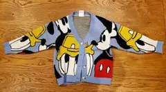 キッズカーディガン ミッキー＆ドナルド