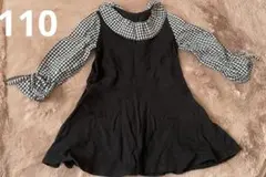 キッズ　女の子　長袖　ワンピース　110 フォーマル　スカート　卒園