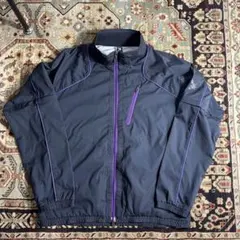 00s オークリー スカルジャケット 2WAY 袖脱着 パイピング 黒 紫 Lのサムネイル