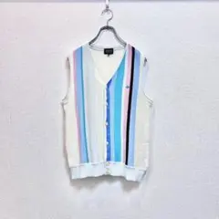 PEARLY GATES パーリーゲイツ ストライプ ベスト メンズ 4 ゴルフ