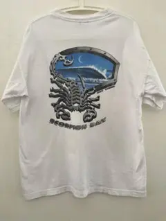 ⁠【USA製】90s SCORPION BAY サーフ Tシャツ L サソリ 白
