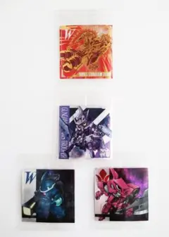 【未開封】にふぉるめ　機動戦士ガンダム　シールウエハ3　「シークレット」他　４枚