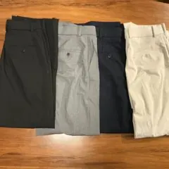 【4色セット】ユニクロ　タックワイドパンツ(S) レディース