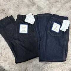 ストレッチデニムパンツ 120cm ダークブルー ブラック　120