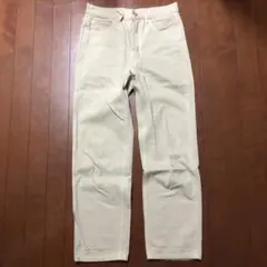 新品未使用 UNIQLO U ストレートパンツ ベージュ YKKファスナー