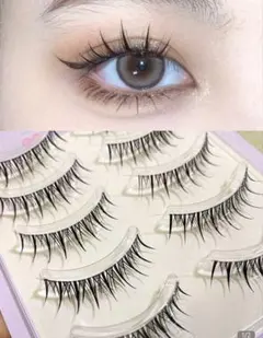 인조 속눈썹이 묶인 것 같은 느낌이에요