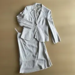 再値下げ　PaulStuart 春物スーツシルク混紡クリーニング済