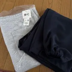 UNIQLO グレー・ネイビー イージーパンツ 2点セット