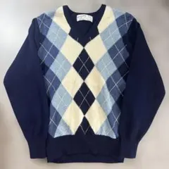 ４*４様 Jack Nicklaus アーガイル柄 ウールニットセーター