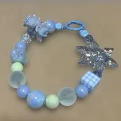 青系携帯ストラップ