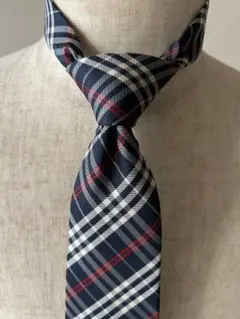 【美品】SIMPLICITE ネクタイ ビジネス カジュアル チェック柄