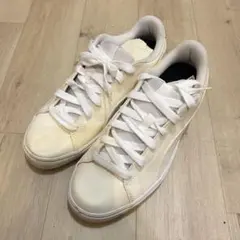 PUMA プーマ スニーカー コートポイントVULC V2 25cm ホワイト