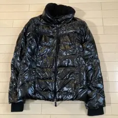1.20 lotto ロット 光沢ダウンジャケット ブラック L シレーダウン