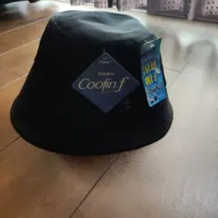 レディースバケットハット ブラック　M (57.5cm)
